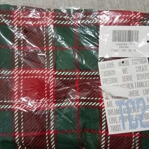 TC2 Merry & Bright LuLaRoe xmas plaid leggings